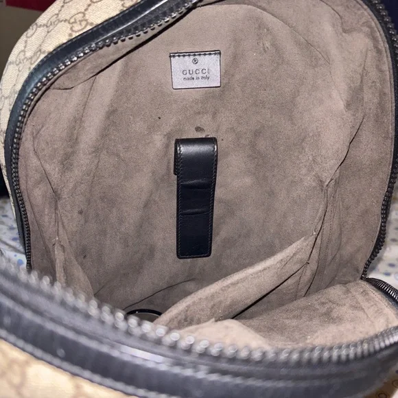 Gucci Beige and Black Backpack